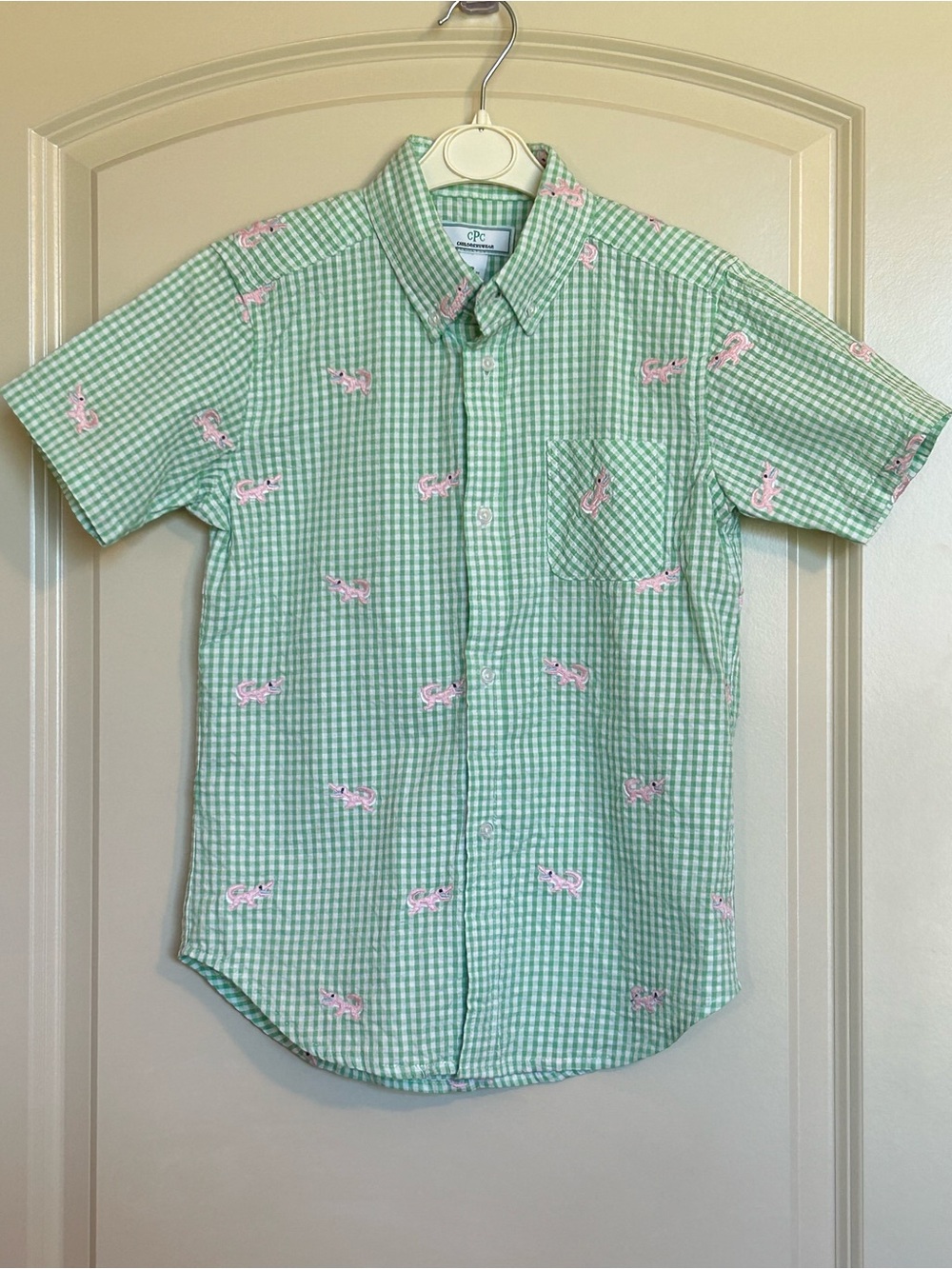 Sz10 Classic Prep Childrenswear Gingham Buttondown